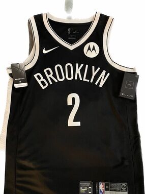 Nike Black and White Brooklyn Nets Jersey